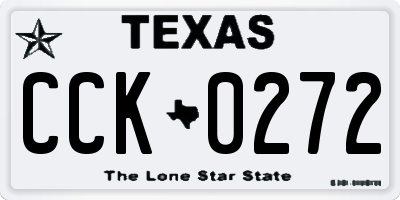 TX license plate CCK0272