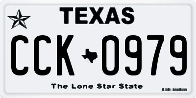TX license plate CCK0979