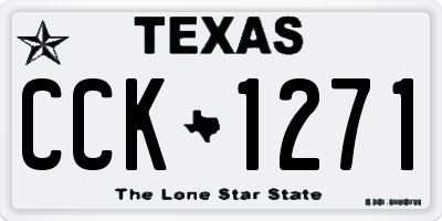 TX license plate CCK1271