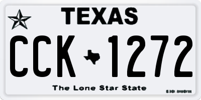 TX license plate CCK1272