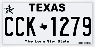 TX license plate CCK1279