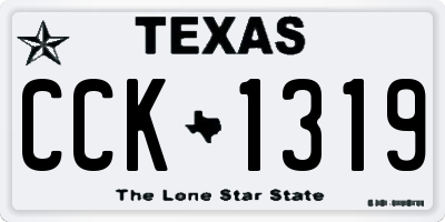 TX license plate CCK1319