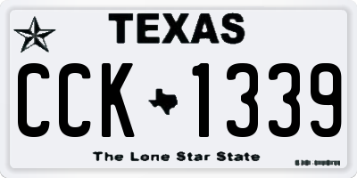 TX license plate CCK1339