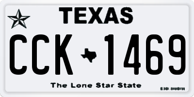 TX license plate CCK1469