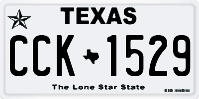 TX license plate CCK1529