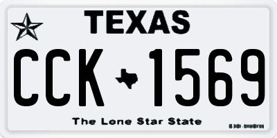 TX license plate CCK1569