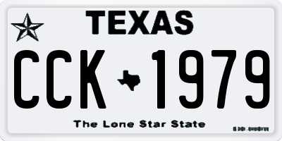 TX license plate CCK1979
