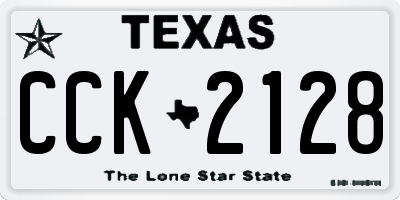TX license plate CCK2128