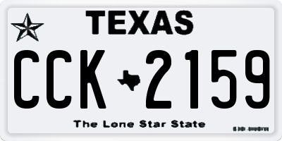 TX license plate CCK2159