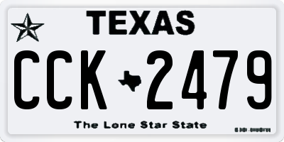 TX license plate CCK2479