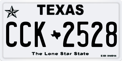 TX license plate CCK2528