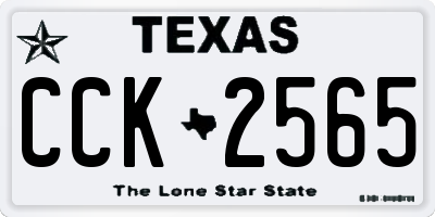 TX license plate CCK2565