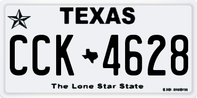 TX license plate CCK4628