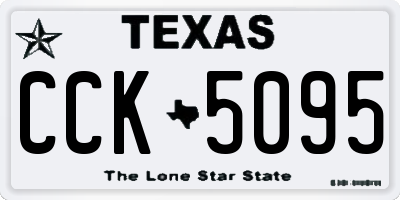 TX license plate CCK5095