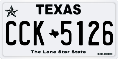 TX license plate CCK5126