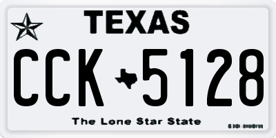 TX license plate CCK5128