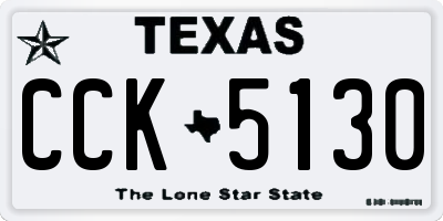 TX license plate CCK5130
