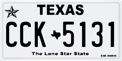 TX license plate CCK5131
