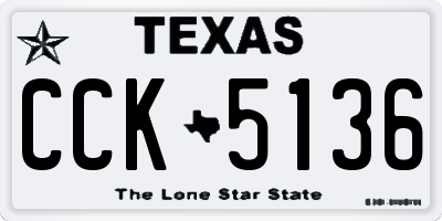 TX license plate CCK5136