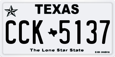 TX license plate CCK5137