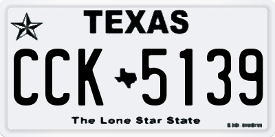 TX license plate CCK5139