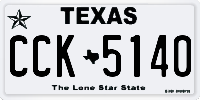 TX license plate CCK5140