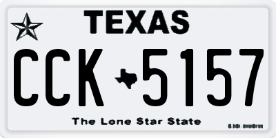 TX license plate CCK5157