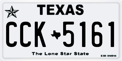 TX license plate CCK5161