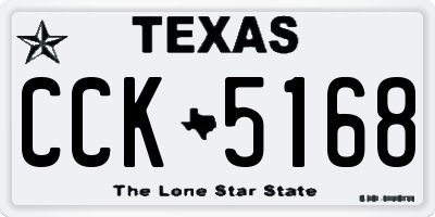 TX license plate CCK5168