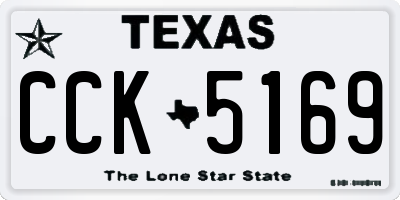 TX license plate CCK5169