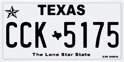 TX license plate CCK5175