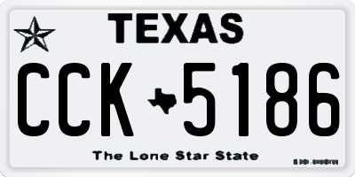 TX license plate CCK5186