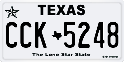 TX license plate CCK5248