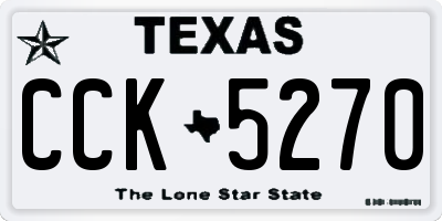 TX license plate CCK5270