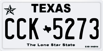 TX license plate CCK5273