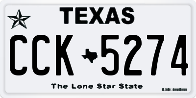TX license plate CCK5274