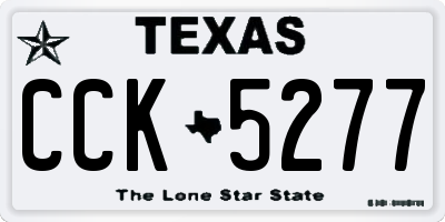 TX license plate CCK5277