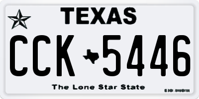 TX license plate CCK5446