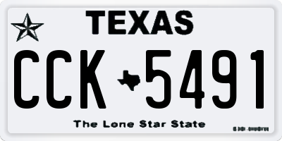 TX license plate CCK5491