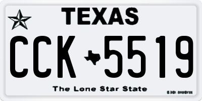 TX license plate CCK5519