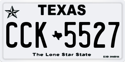 TX license plate CCK5527