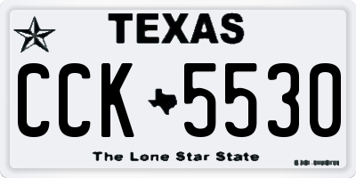 TX license plate CCK5530