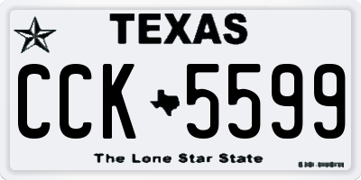 TX license plate CCK5599