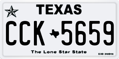 TX license plate CCK5659