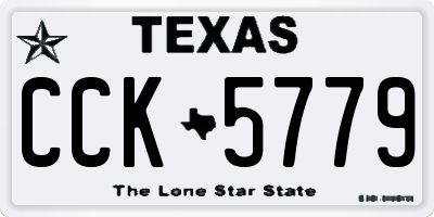 TX license plate CCK5779