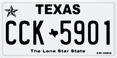 TX license plate CCK5901