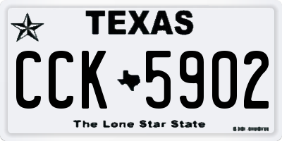 TX license plate CCK5902