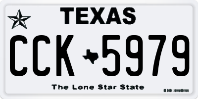 TX license plate CCK5979