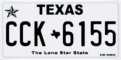 TX license plate CCK6155