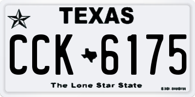 TX license plate CCK6175